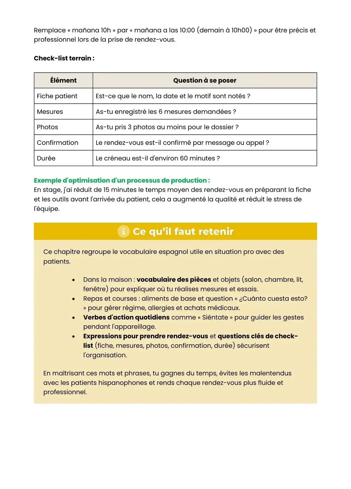 Example Fiche de Révision Bac Pro TAO
